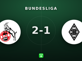 Bundesliga: Köln 2-1 M'gladbach — El Mala 6 shots off target
