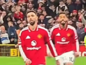 Something wrong? Bruno Fernandes' unhappy reaction after Mbeumo's goal sparks debate