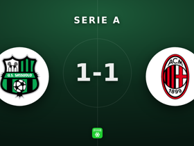 Serie A: Sassuolo 1-1 Milan — Odenthal scores and earns MOTM