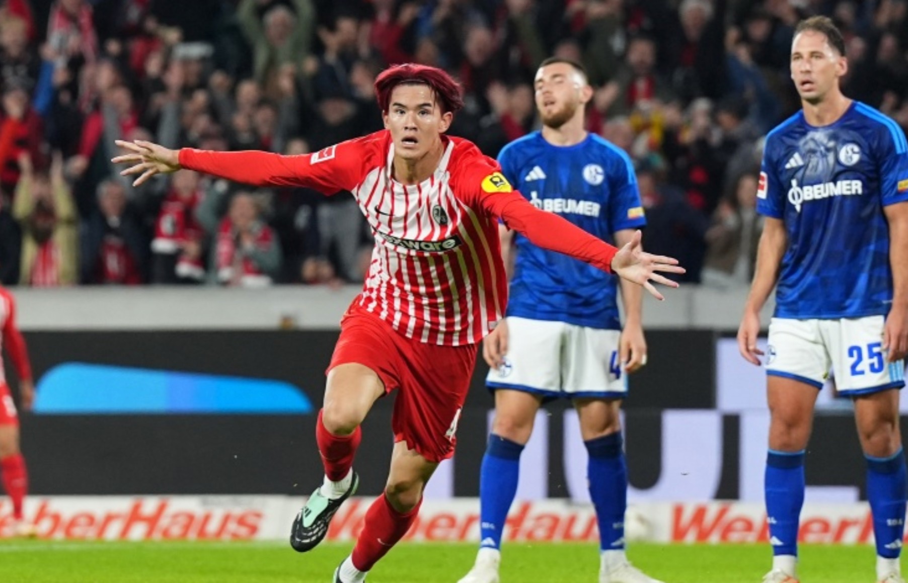 Japans Nationalspieler Keisuke Goto erzielt Bundesliga-Debüttor bei Freiburg-Sieg