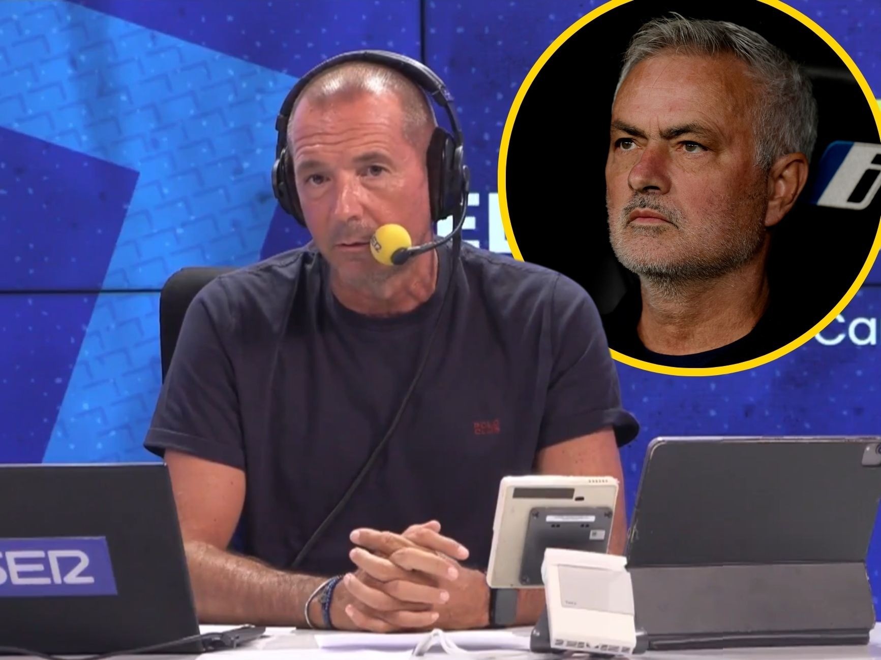 Présentateur de la SER : Mourinho a toujours pensé que les arbitres étaient contre son équipe, rien de surprenant