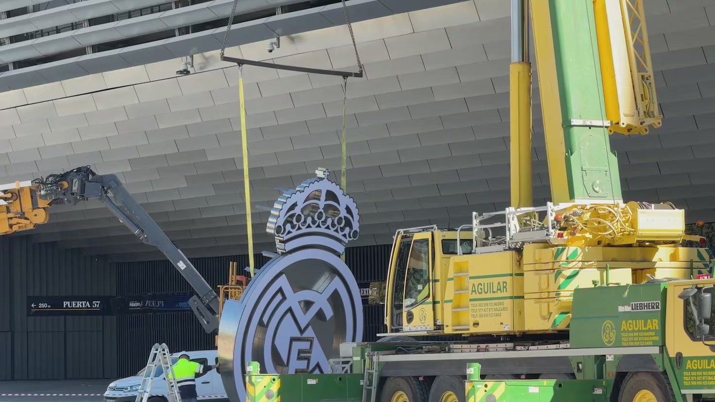 La joya de la corona de la fachada del Bernabéu ya está lista para su montaje