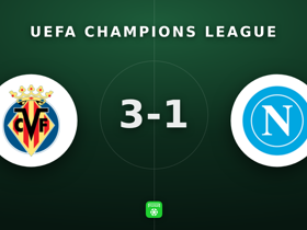 UCL: Villarreal 3-1 Napoli — Mouriño jadi pemain terbaik