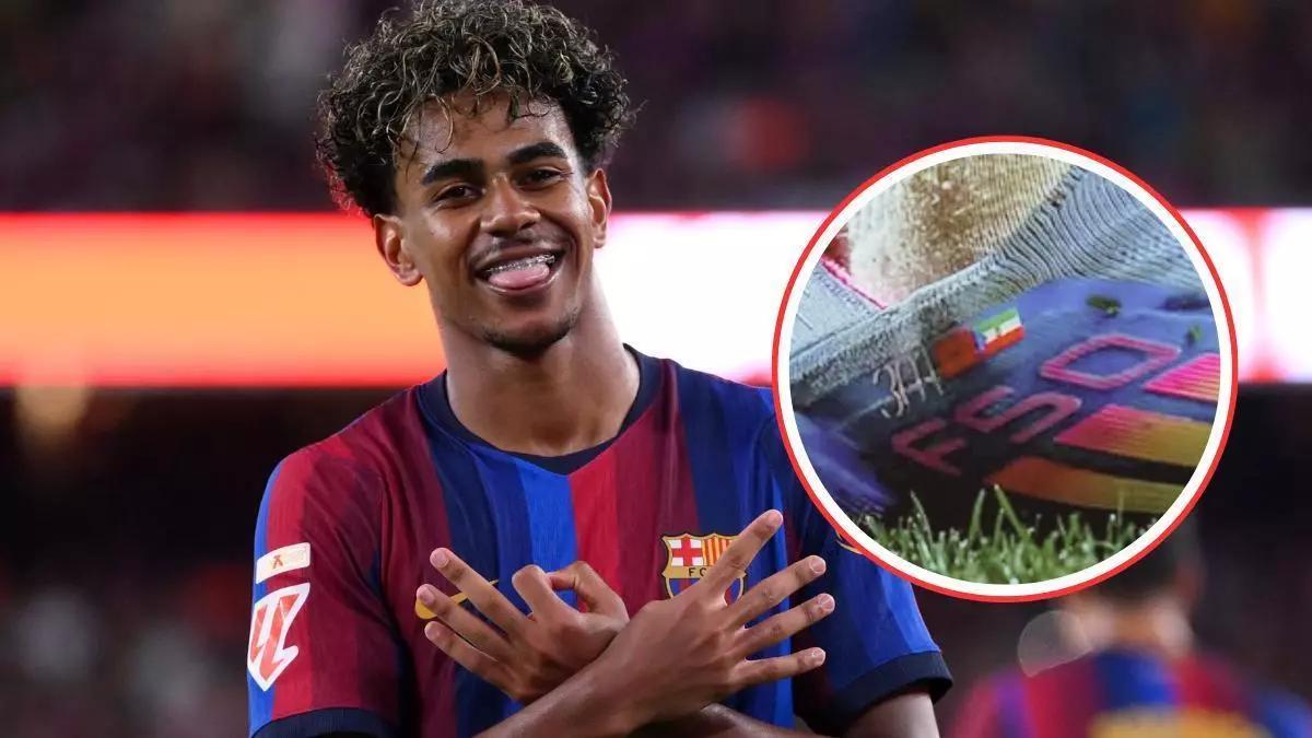 Yamal explica las banderas de sus botas: representan sus raíces familiares, distintas en la selección y en el Barcelona