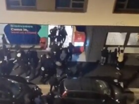 火药味十足，马赛球迷街头追踪奥林匹亚科斯球迷